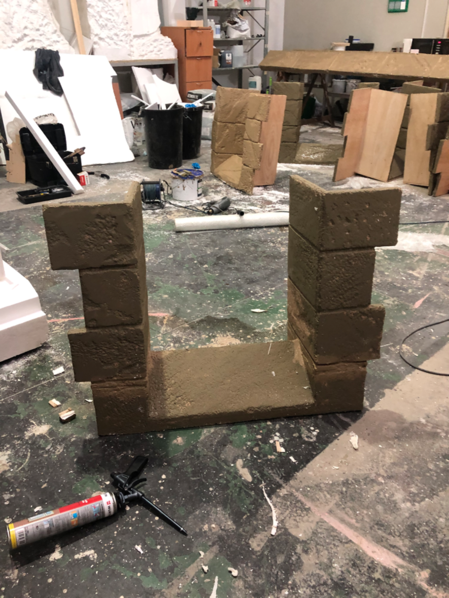 plaster on mdd window for my lady Jane made with 4wood